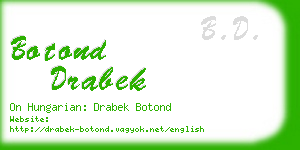 botond drabek business card